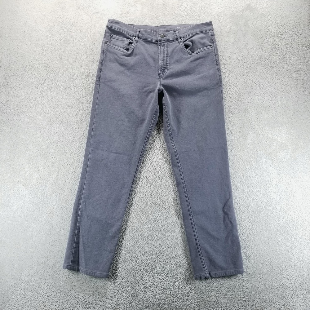 Faherty Pants Mens 35 Blue Stretch Terry 5 Pocket‎ Comfort